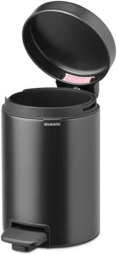 Brabantia NewIcon pedálos hulladékgyűjtő szagmentesen záródó Soft-Close fedél, műanyag tartály, 3L - V méret, acél,