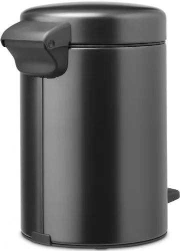 Brabantia NewIcon pedálos hulladékgyűjtő szagmentesen záródó Soft-Close fedél, műanyag tartály, 3L - V méret, acél,