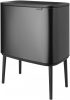 Brabantia Bo Touch Bin nyomófedeles szelektív hulladékgyűjtő, magasított, lábakon álló, műanyag tartály, 11+23L - X+J