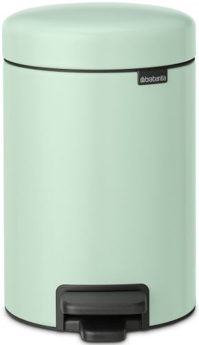 Brabantia NewIcon pedálos hulladékgyűjtő szagmentesen záródó Soft-Close fedél, műanyag tartály, 3L - V méret, acél, jáde