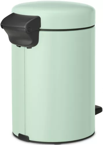Brabantia NewIcon pedálos hulladékgyűjtő szagmentesen záródó Soft-Close fedél, műanyag tartály, 3L - V méret, acél, jáde