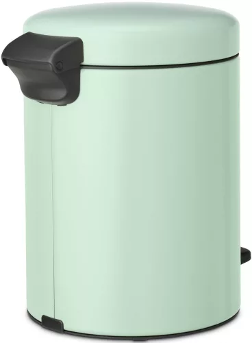 Brabantia NewIcon pedálos hulladékgyűjtő szagmentesen záródó Soft-Close fedél, műanyag tartály, 5L - W méret, acél, jáde