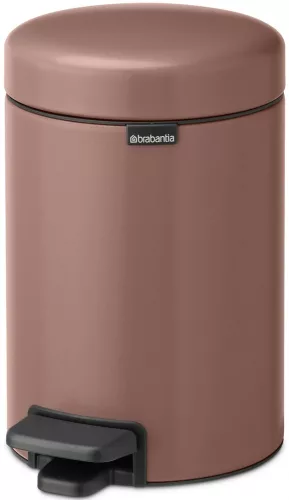 Brabantia NewIcon pedálos hulladékgyűjtő szagmentesen záródó Soft-Close fedél, műanyag tartály, 3L - V méret, acél,
