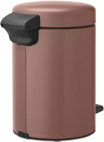 Brabantia NewIcon pedálos hulladékgyűjtő szagmentesen záródó Soft-Close fedél, műanyag tartály, 3L - V méret, acél,