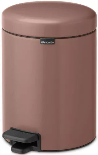 Brabantia NewIcon pedálos hulladékgyűjtő szagmentesen záródó Soft-Close fedél, műanyag tartály, 5L - W méret, acél,