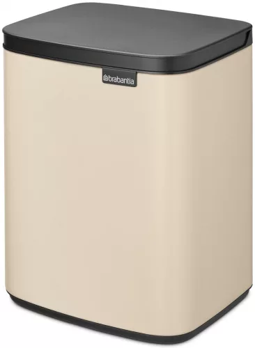 Brabantia Bo Waste Bin hulladékgyűjtő felnyitható, Soft-Close fedéllel, fali/álló, műanyag tartály, 7L - B méret, acél,
