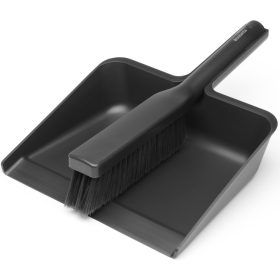   Brabantia SinkSide Dustpan and Brush Set, with comb seprű és lapát szettben, fogantyúba épített fésűvel, sötétszürke