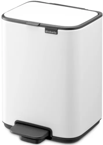 Brabantia Bo Pedal Bin pedálos hulladékgyűjtő szagmentesen záródó Soft-Close fedél, karcsú, négyzetes forma, műanyag