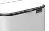 Brabantia Bo Pedal Bin pedálos hulladékgyűjtő szagmentesen záródó Soft-Close fedél, karcsú, négyzetes forma, műanyag
