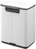 Brabantia Bo Pedal Bin pedálos hulladékgyűjtő szagmentesen záródó Soft-Close fedél, karcsú, négyzetes forma, műanyag