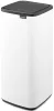 Brabantia Bo Touch Bin nyomófedeles hulladékgyűjtő, karcsú, négyzetes forma, műanyag tartály, 30L - O méret, acél, fehér