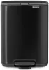 Brabantia Bo Pedal Bin pedálos hulladékgyűjtő szagmentesen záródó Soft-Close fedél, karcsú, négyzetes forma, műanyag