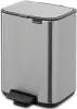 Brabantia Bo Pedal Bin pedálos hulladékgyűjtő szagmentesen záródó Soft-Close fedél, karcsú, négyzetes forma, műanyag