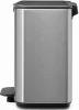 Brabantia Bo Pedal Bin pedálos hulladékgyűjtő szagmentesen záródó Soft-Close fedél, karcsú, négyzetes forma, műanyag