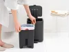 Brabantia Bo Pedal Bin pedálos hulladékgyűjtő szagmentesen záródó Soft-Close fedél, karcsú, négyzetes forma, műanyag