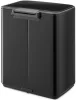 Brabantia Bo Pedal Bin pedálos hulladékgyűjtő szagmentesen záródó Soft-Close fedél, karcsú, négyzetes forma, műanyag