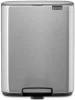 Brabantia Bo Pedal Bin pedálos hulladékgyűjtő szagmentesen záródó Soft-Close fedél, karcsú, négyzetes forma, műanyag