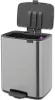 Brabantia Bo Pedal Bin pedálos hulladékgyűjtő szagmentesen záródó Soft-Close fedél, karcsú, négyzetes forma, műanyag