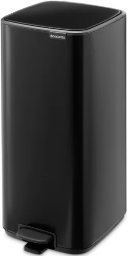 Brabantia Bo Pedal Bin pedálos hulladékgyűjtő szagmentesen záródó Soft-Close fedél, karcsú, négyzetes forma, műanyag
