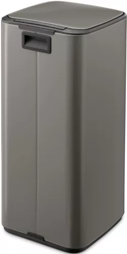 Brabantia Bo Pedal Bin pedálos hulladékgyűjtő szagmentesen záródó Soft-Close fedél, karcsú, négyzetes forma, műanyag