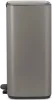 Brabantia Bo Pedal Bin pedálos hulladékgyűjtő szagmentesen záródó Soft-Close fedél, karcsú, négyzetes forma, műanyag
