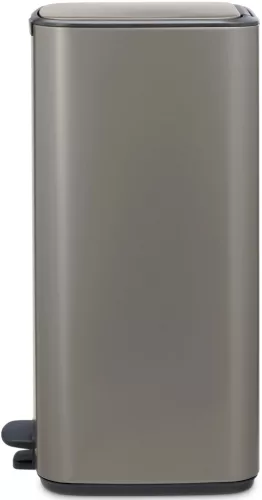 Brabantia Bo Pedal Bin pedálos hulladékgyűjtő szagmentesen záródó Soft-Close fedél, karcsú, négyzetes forma, műanyag