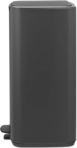 Brabantia Bo Pedal Bin pedálos hulladékgyűjtő szagmentesen záródó Soft-Close fedél, karcsú, négyzetes forma, műanyag