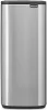 Brabantia Bo Touch Bin nyomófedeles hulladékgyűjtő, karcsú, négyzetes forma, műanyag tartály, 30L - O méret, r.m. acél,