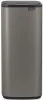 Brabantia Bo Touch Bin nyomófedeles hulladékgyűjtő, karcsú, négyzetes forma, műanyag tartály, 30L - O méret, acél,