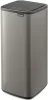Brabantia Bo Touch Bin nyomófedeles hulladékgyűjtő, karcsú, négyzetes forma, műanyag tartály, 30L - O méret, acél,