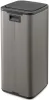Brabantia Bo Touch Bin nyomófedeles hulladékgyűjtő, karcsú, négyzetes forma, műanyag tartály, 30L - O méret, acél,