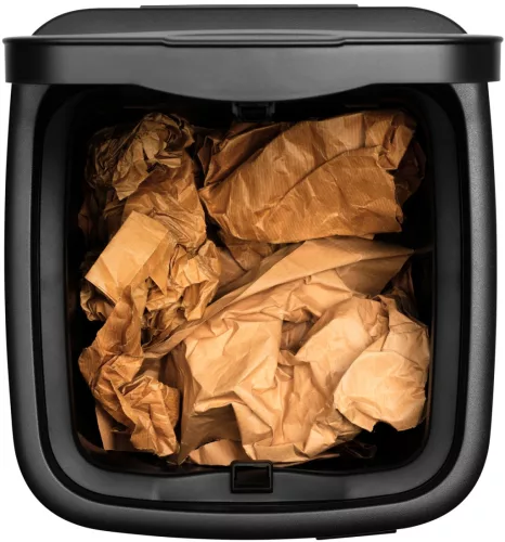 Brabantia Bo Touch Bin nyomófedeles hulladékgyűjtő, karcsú, négyzetes forma, műanyag tartály, 30L - O méret, acél,