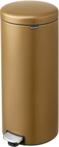 Brabantia NewIcon pedálos hulladékgyűjtő szagmentesen záródó Soft-Close fedél, műanyag tartály, 30L - G méret, acél,