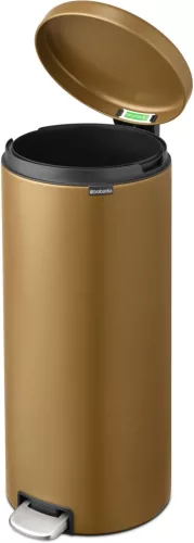 Brabantia NewIcon pedálos hulladékgyűjtő szagmentesen záródó Soft-Close fedél, műanyag tartály, 30L - G méret, acél,