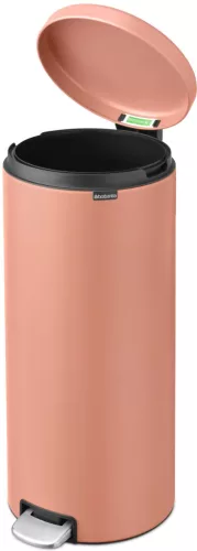 Brabantia NewIcon pedálos hulladékgyűjtő szagmentesen záródó Soft-Close fedél, műanyag tartály, 30L - G méret, acél,