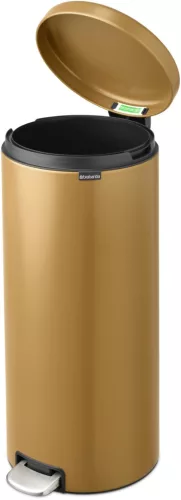 Brabantia NewIcon pedálos hulladékgyűjtő szagmentesen záródó Soft-Close fedél, műanyag tartály, 30L - G méret, acél,