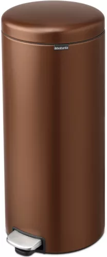 Brabantia NewIcon pedálos hulladékgyűjtő szagmentesen záródó Soft-Close fedél, műanyag tartály, 30L - G méret, acél,