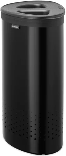 Brabantia Laundry Bin Selector szennyestartó szellőző nyílásokkal, 2 részes tépőzáras szennyesgyűjtő zsák, ovális forma,