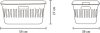 Brabantia Collect-It Laundry Basket szennyeskosár, 40L, 3db fogantyúval, szellőző nyílásokkal, újrahasznosított műanyag,