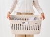 Brabantia Collect-It Laundry Basket szennyeskosár, 40L, 3db odalsó fogantyúval, szellőző nyílásokkal, újrahasznosított