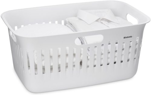 Brabantia Collect-It Laundry Basket szennyeskosár, 40L, 3db odalsó fogantyúval, szellőző nyílásokkal, újrahasznosított