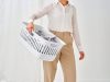 Brabantia Collect-It Laundry Basket szennyeskosár, 40L, 3db odalsó fogantyúval, szellőző nyílásokkal, újrahasznosított