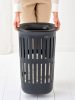 Brabantia Collect-It Laundry Basket magasított szennyestartó kosár levehető Quick-Drop fedővel, 55L, szellőző test,