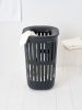 Brabantia Collect-It Laundry Basket magasított szennyestartó kosár levehető Quick-Drop fedővel, 55L, szellőző test,