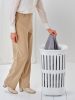 Brabantia Collect-It Laundry Basket magasított szennyestartó kosár levehető Quick-Drop fedővel, 55L, szellőző test,