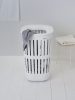 Brabantia Collect-It Laundry Basket magasított szennyestartó kosár levehető Quick-Drop fedővel, 55L, szellőző test,