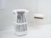 Brabantia Collect-It Laundry Basket magasított szennyestartó kosár levehető Quick-Drop fedővel, 55L, szellőző test,