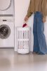 Brabantia Collect-It Laundry Basket magasított szennyestartó kosár levehető Quick-Drop fedővel, 55L, szellőző test,
