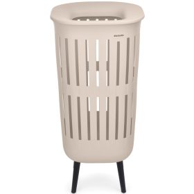   Brabantia Collect-It Laundry Basket Hi magasított szennyestartó kosár lábakon, levehető Quick-Drop fedővel, 55L,