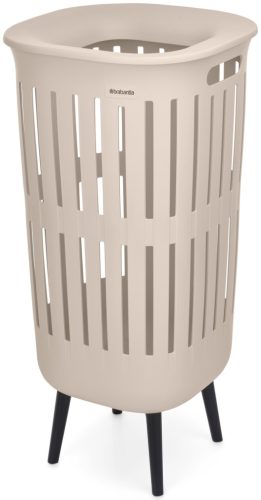 Brabantia Collect-It Laundry Basket Hi magasított szennyestartó kosár lábakon, levehető Quick-Drop fedővel, 55L,